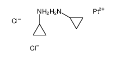 dichlorobis(cyclopropylamine)platinum II结构式