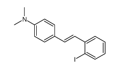 4-[2-(2-iodophenyl)ethenyl]-N,N-dimethylaniline结构式