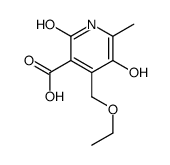 3-Pyridinecarboxylic acid,4-(ethoxymethyl)-1,2-dihydro-5-hydroxy-6-methyl-2-oxo-结构式