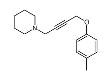 1-[4-(4-methylphenoxy)but-2-ynyl]piperidine Structure