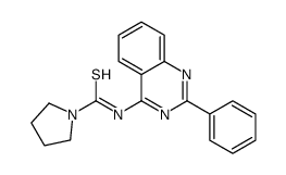 N-(2-phenylquinazolin-4-yl)pyrrolidine-1-carbothioamide结构式