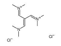 METHANAMINIUM, N,N'-[2-[(DIMETHYLAMINO)METHYLENE]-1,3-PROPANEDIYLIDENE]BIS[N-METHYL-, DICHLORIDE structure