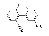 5'-amino-6,2'- difluorobiphenyl-2-carbonitrile结构式