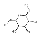 SODIUM (2S,3R,4S,5R,6R)-3,4,5-TRIHYDROXY-6-(HYDROXYMETHYL)TETRAHYDRO-2H-PYRAN-2-THIOLATE Structure