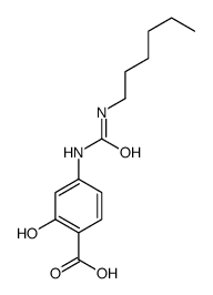 4-(hexylcarbamoylamino)-2-hydroxybenzoic acid Structure