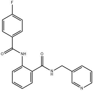 Benzamide, 2-[(4-fluorobenzoyl)amino]-N-(3-pyridinylmethyl)-结构式