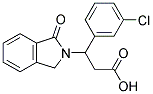 3-(3-chlorophenyl)-3-(1-oxo-1,3-dihydro-2h-isoindol-2-yl)propanoic acid结构式