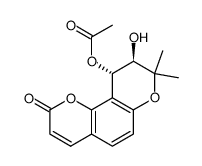 (+/-)-trans-4'-acetylkhellactone结构式