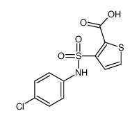 3-[(4-chlorophenyl)sulfamoyl]thiophene-2-carboxylic acid Structure