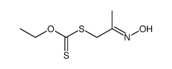 O-ethyl-S(2-oximinopropyl)dithiocarbonate结构式