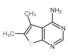5,6-二甲基噻吩并[2,3-d]嘧啶-4-胺结构式