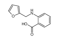 2-(furan-2-ylmethylamino)benzoic acid Structure