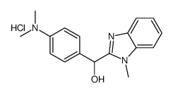 [4-(dimethylamino)phenyl]-(1-methylbenzimidazol-2-yl)methanol,hydrochloride Structure