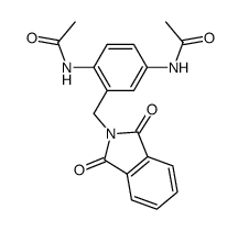 N-[2-(phthalimidomethyl)-1,4-diacetyl]phenylenediamine Structure
