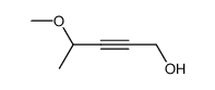 4-(Methoxy)penta-2-ynyl-1-ol结构式