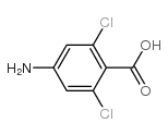 4-amino-2,6-dichlorobenzoic acid structure
