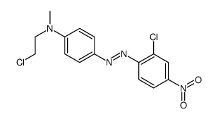 N-(2-chloroethyl)-4-[(2-chloro-4-nitrophenyl)azo]-N-methylaniline结构式