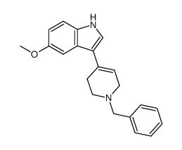 5-methoxy-3-[1,2,3,6-tetrahydro-1-(phenylmethyl)-4-pyridinyl]-1H-indole结构式