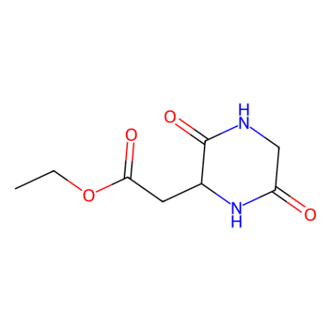 (S)-ethyl 2-(3,6-dioxopiperazin-2-yl)acetate结构式