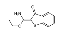 (2Z)-2-[amino(ethoxy)methylidene]-1-benzothiophen-3-one Structure