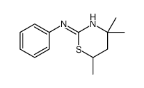 4,4,6-trimethyl-N-phenyl-5,6-dihydro-1,3-thiazin-2-amine结构式