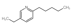 5-ethyl-2-pentyl-pyridine结构式