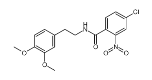 4-chloro-N-[2-(3,4-dimethoxyphenyl)ethyl]-2-nitrobenzamide Structure