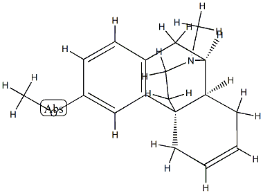 (14α)-6,7-Didehydro-3-methoxy-17-methylmorphinan Structure