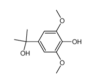 2-(4-Hydroxy-3,5-dimethoxyphenyl)-2-propanol结构式