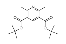 di-tert-butyl 2,6-dimethylpyridine-3,5-dicarboxylate结构式