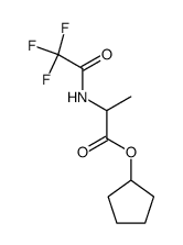 N-TFA-Alanin-cyclopentylester结构式