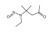 2-ETHYLAMINO-2-METHYL-N-NITROSO- Structure