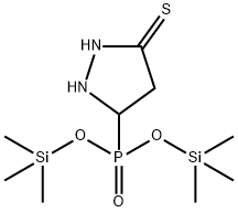 [2-(Isothiocyanatoamino)ethyl]phosphonic acid bis(trimethylsilyl) ester结构式