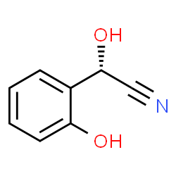 Benzeneacetonitrile, alpha,2-dihydroxy-, (alphaS)- (9CI) structure