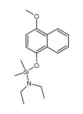 N,N-diethylamino-(4-methoxynaphth-1-yloxy)dimethylsilane结构式