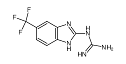 (5-(TRIFLUOROMETHYL)-1H-BENZO[D]IMIDAZOL-2-YL)GUANIDINE结构式