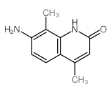 7-amino-4,8-dimethyl-1H-quinolin-2-one structure