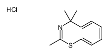 2,4,4-trimethyl-1,3-benzothiazine,hydrochloride结构式