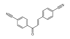 4-[3-(4-cyanophenyl)-3-oxoprop-1-enyl]benzonitrile结构式
