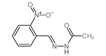 N-[(2-nitrophenyl)methylideneamino]acetamide结构式