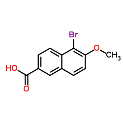 5-Bromo-6-methoxy-2-naphthoic acid Structure