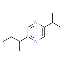 Pyrazine, 2-(1-methylethyl)-5-(1-methylpropyl)- (9CI)结构式