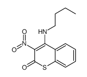 4-(butylamino)-3-nitrothiochromen-2-one结构式