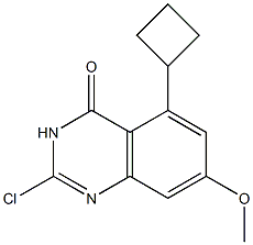 2-氯-5-环丁基-7-甲氧基喹唑啉-4-酮结构式