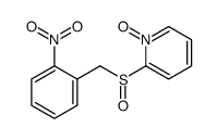 2-[(2-nitrophenyl)methylsulfinyl]-1-oxidopyridin-1-ium结构式