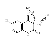 [6-chloro-3-(iminoazaniumylideneamino)-2,4-dioxo-1H-quinolin-3-yl]imino-imino-azanium structure