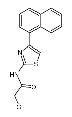 2-chloro-N-(4-naphthalen-1-yl-thiazol-2-yl)-acetamide Structure