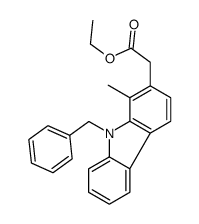 ethyl 2-(9-benzyl-1-methylcarbazol-2-yl)acetate结构式