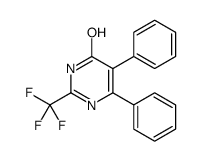5,6-diphenyl-2-(trifluoromethyl)-1H-pyrimidin-4-one Structure