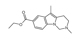 2,5-dimethyl-1,2,3,4-tetrahydro-pyrimido[1,6-a]indole-7-carboxylic acid ethyl ester结构式